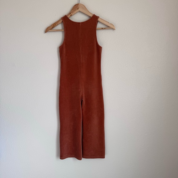 Carters 2 Piece Long Sleeve Ribbed Tee & Corduroy Jumpsuit Set - Picture 6 of 8